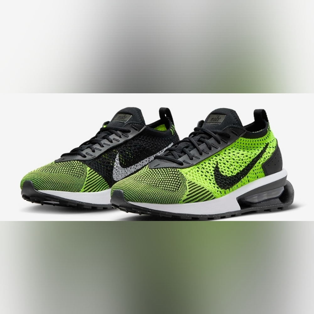 Nike Air Max Flyknit Racer Women's Shoes/Volt/White/Sequoia/Black/Size 7
